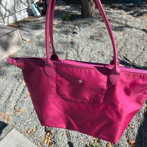 Longchamp Le Pliage Neo Nylon Tote in Violet